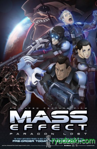 Объявлена премьера аниме Mass Effect: Утерянный Парагон / Mass Effect: Paragon Lost (2012)